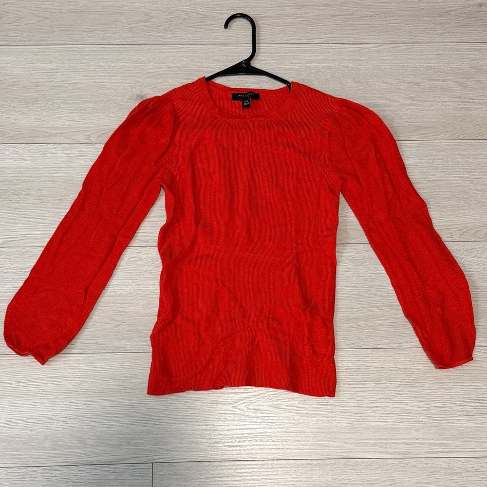 Ann Taylor Vibrant Red Blouse